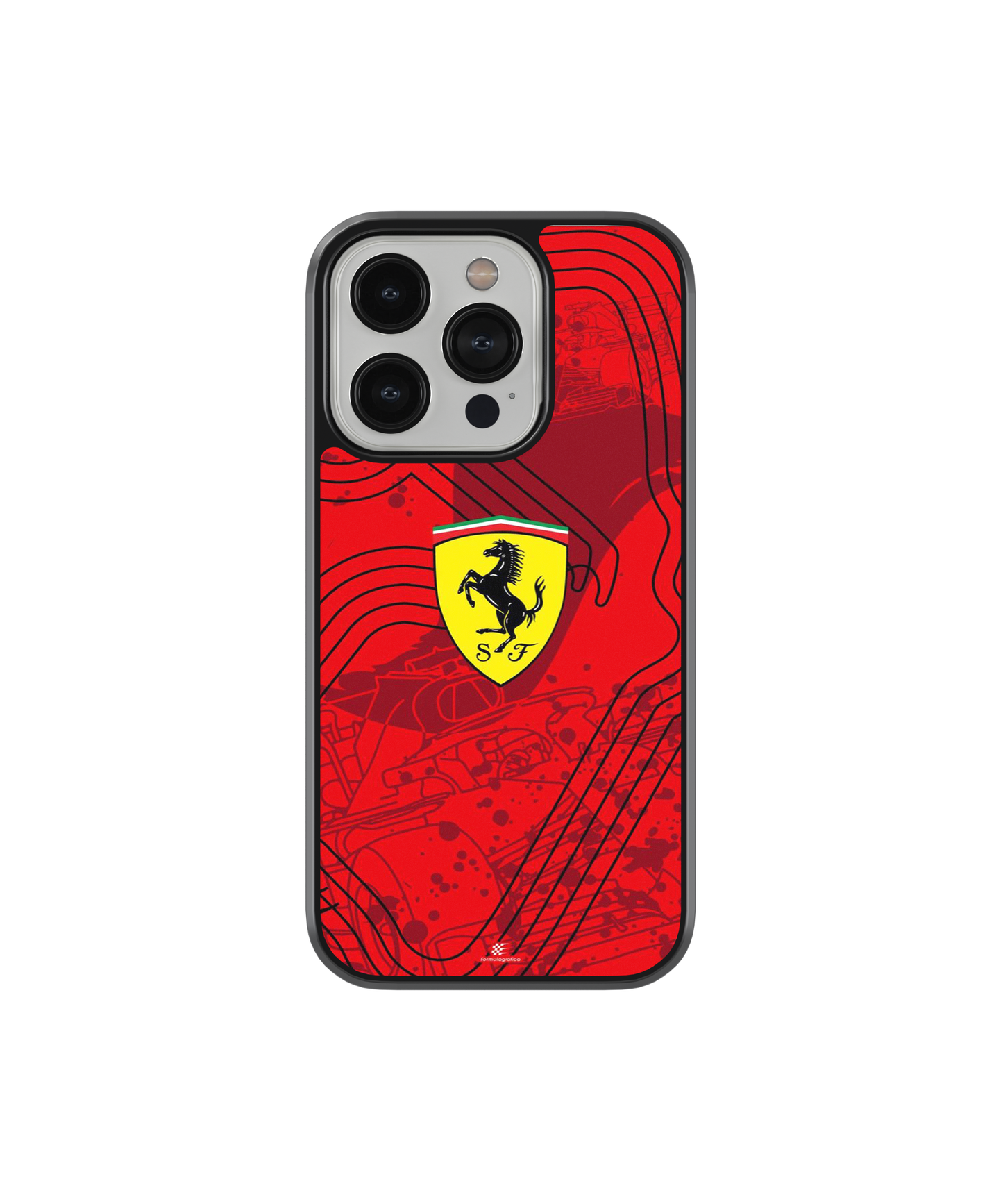 Ferrari Red Glass Case