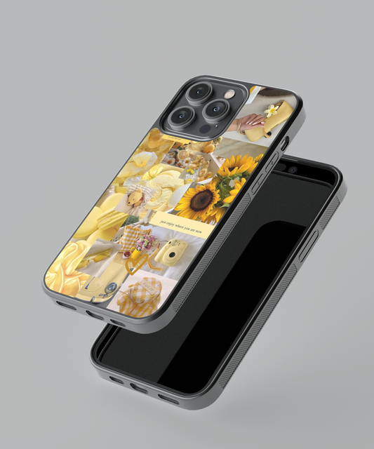 Yellow Vintage Glass Cover