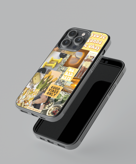 Vintage Yellow Glass Cover