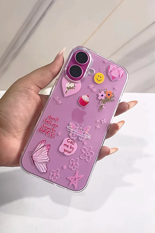 Pink Aesthetic Clear Case