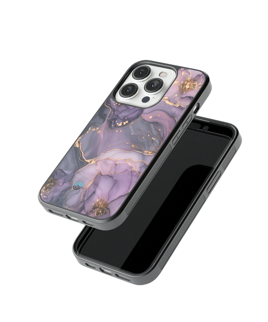Dreamy Lavender Marble Glass Case