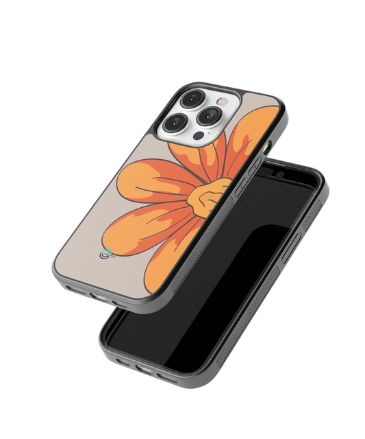 Cute Yellow Flower Glass Case