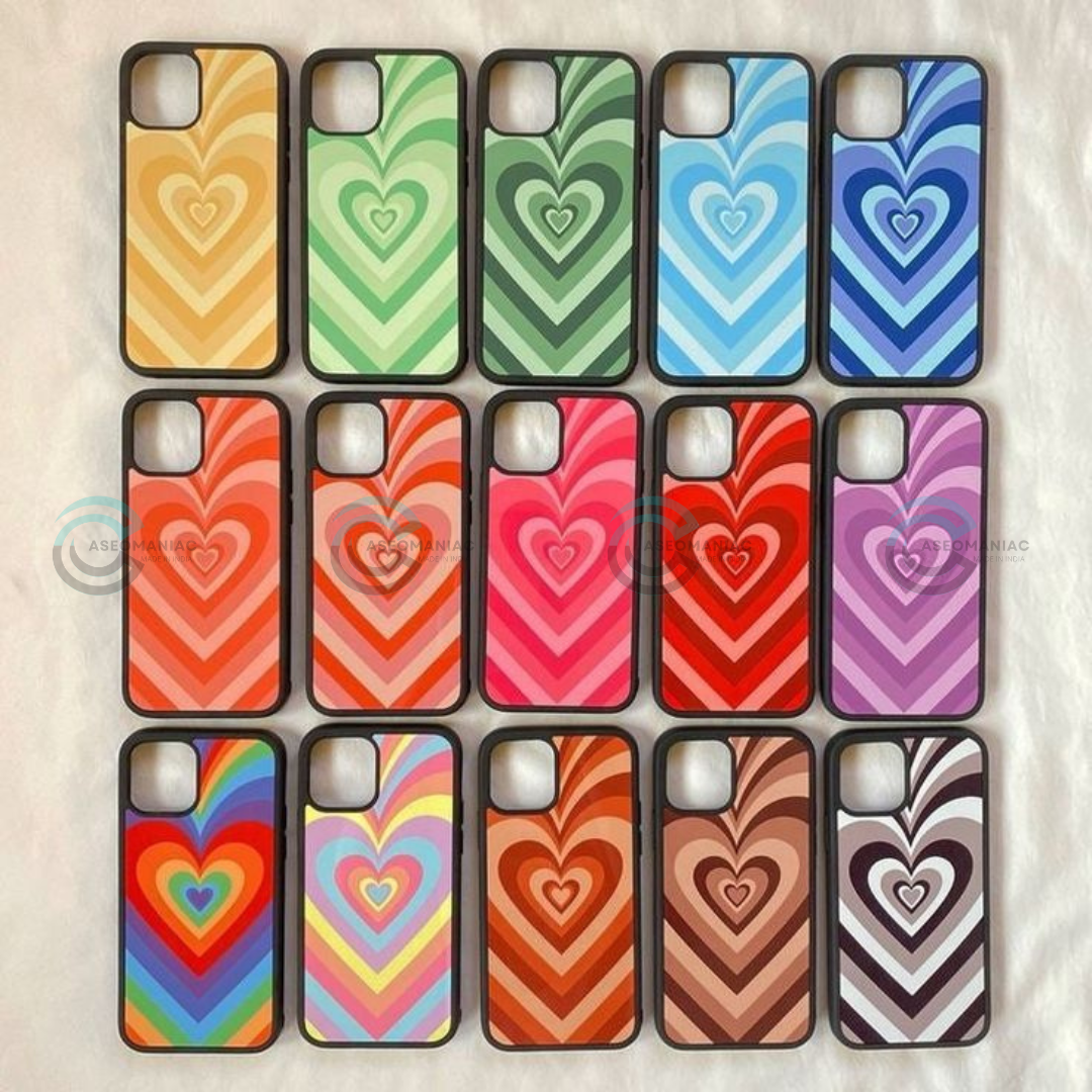 Y2K Heart Glass cases