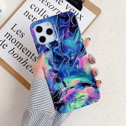 Laser Marble Silicon Case