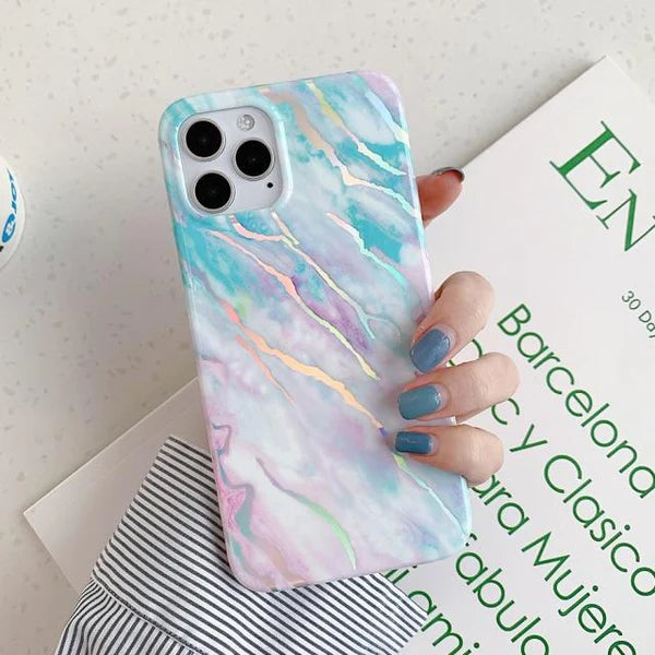 Laser Marble Silicon Case