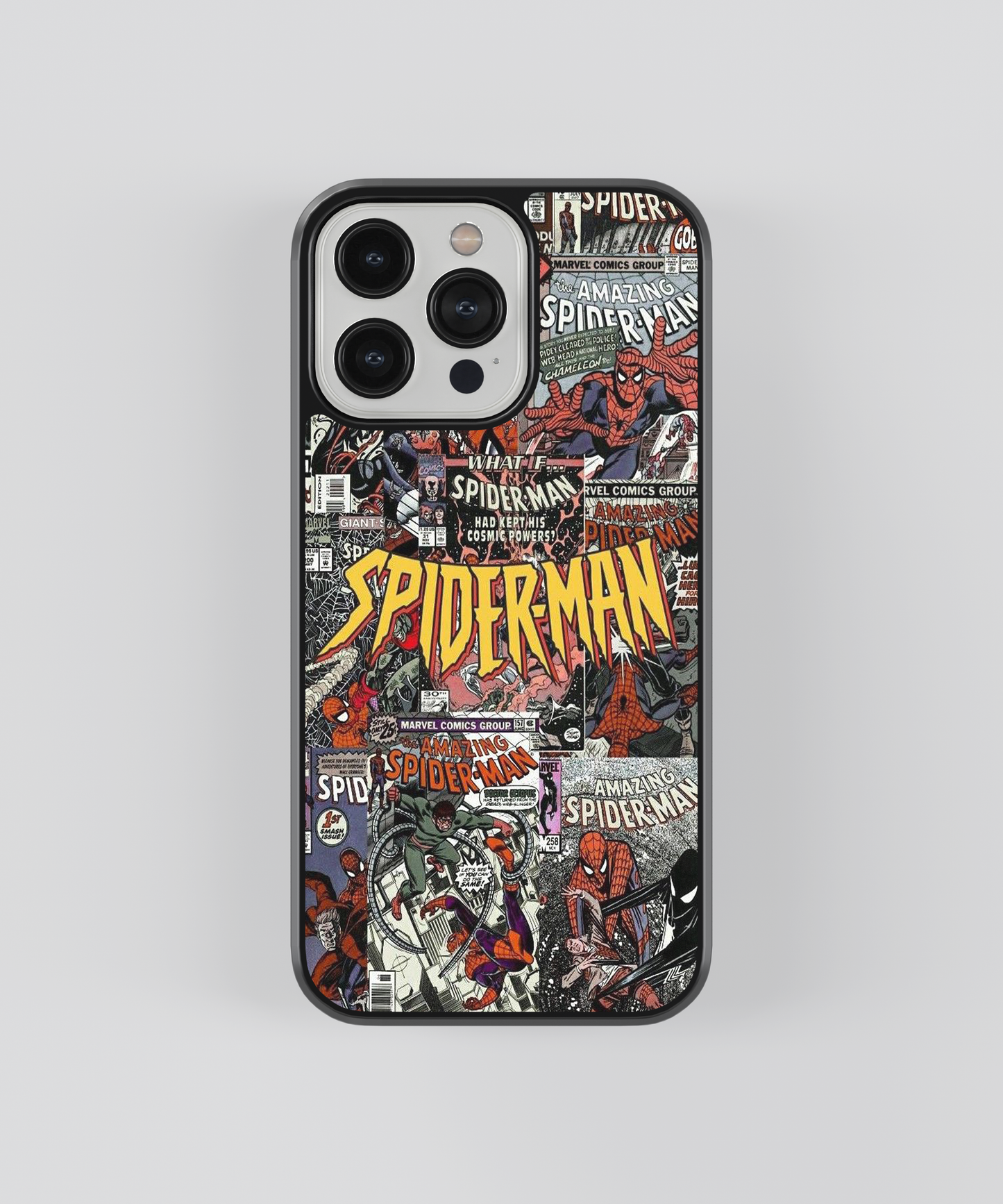 Spidermen Themed Glass Cover
