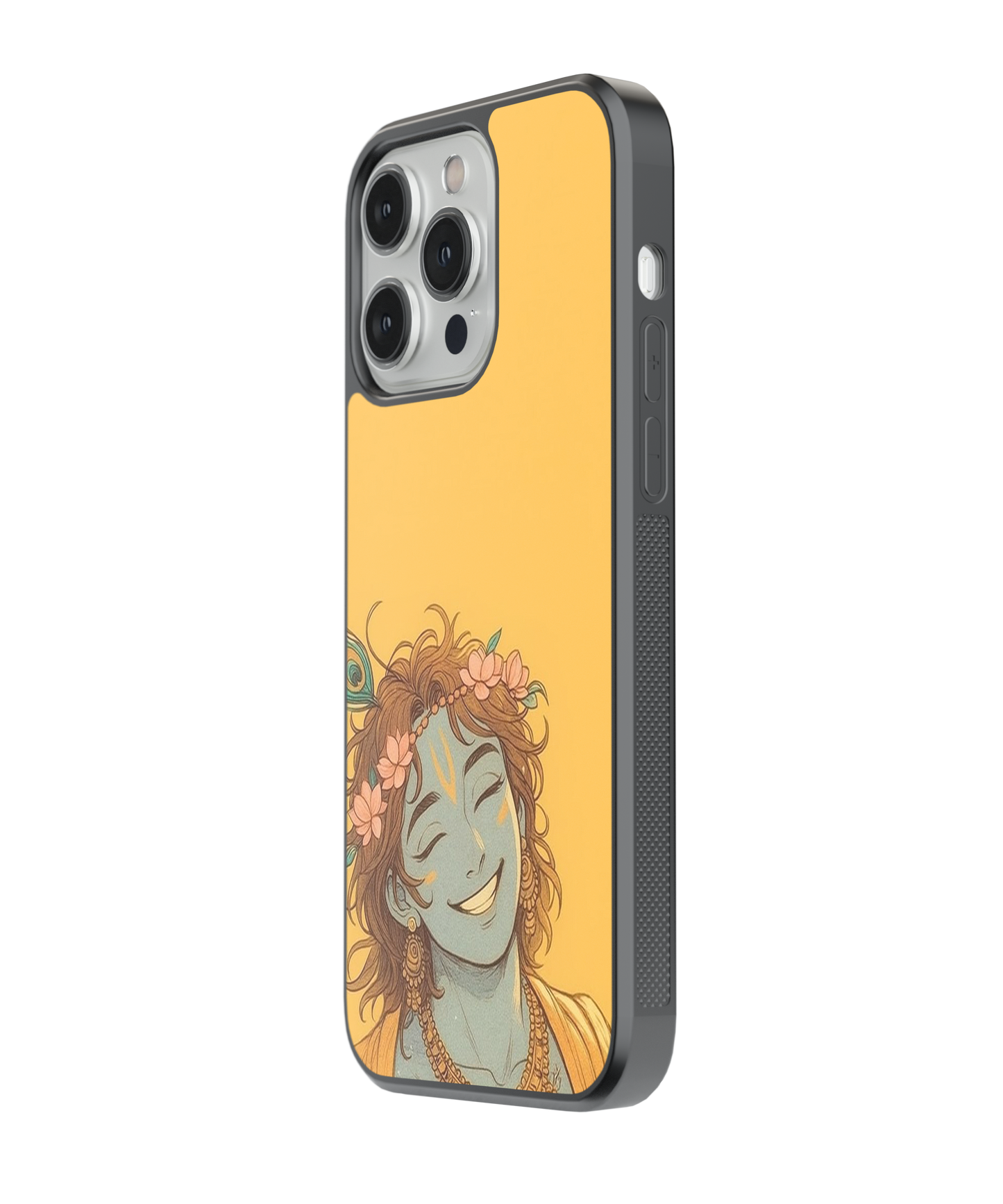 Krishna Metallic Glass Case