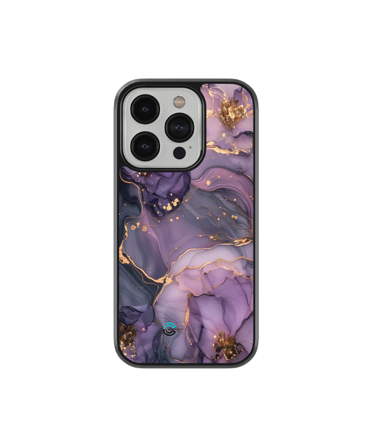 Dreamy Lavender Marble Glass Case