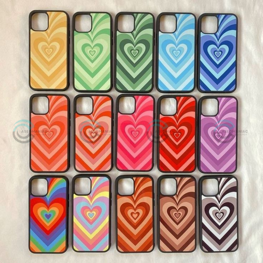 Y2K Heart Glass cases