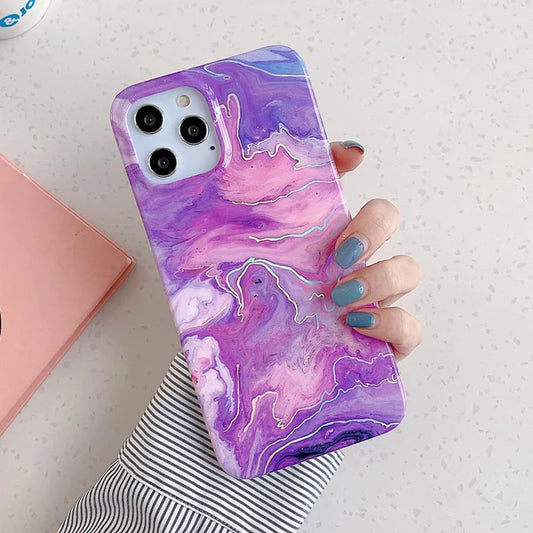 Laser Marble Silicon Case