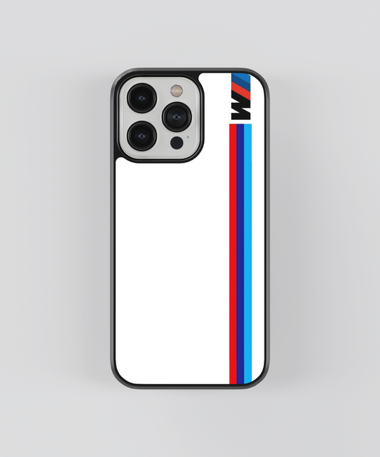 BMW M White Glass Case