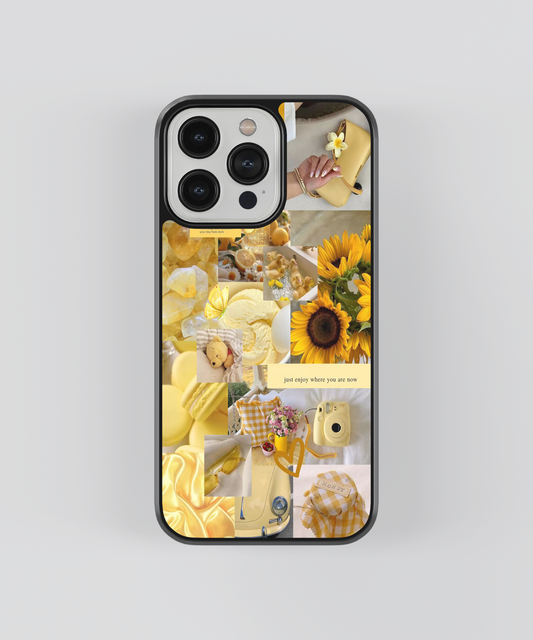Yellow Vintage Glass Cover