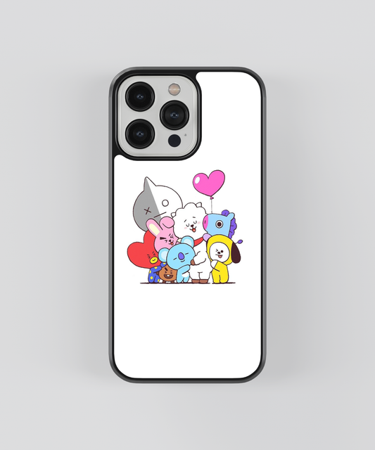 BT21-BTS Glass Cover