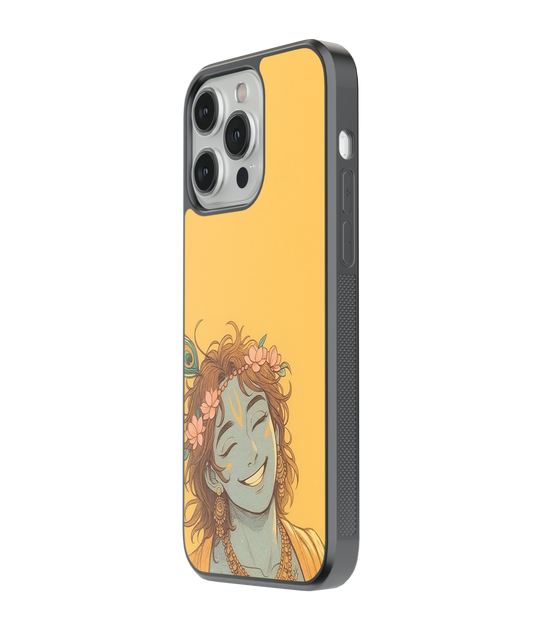 Krishna Metallic Glass Case