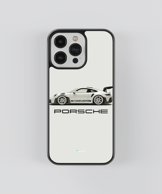 Porsche White Glass Cover