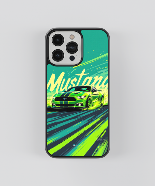 Dreamy Mustang Glass Case