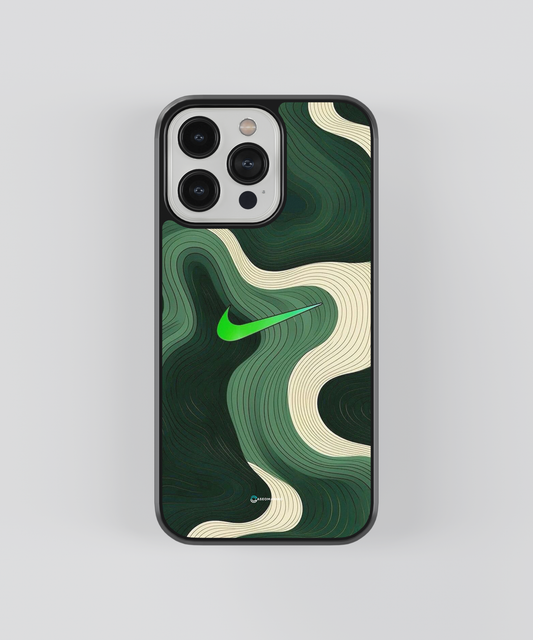 Nike Green Glass Case