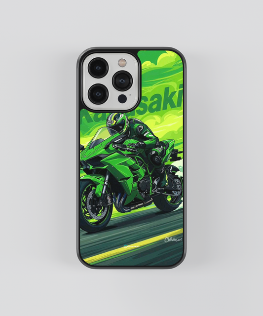 Dreamy Kawasaki Ninja H2R Glass Case